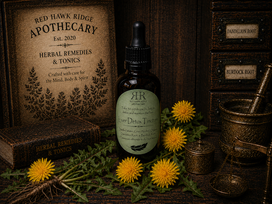 Liver Detox Tincture: Traditional Herbal Support with Dandelion Root & Burdock Root